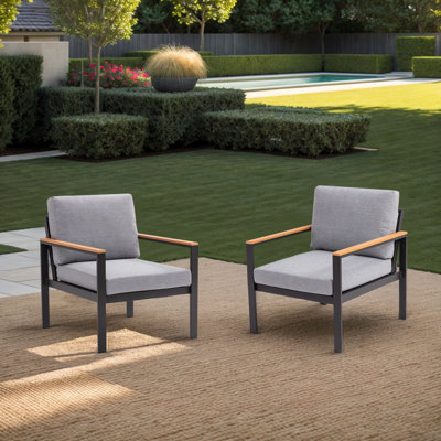 Kamdan 5 - Person Metal Outdoor Seating Group with Cushions
