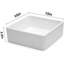 Lavabo de salle de bain vasque carrée 15 "x 15" en céramique blanche