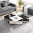 Modern Nesting Coffee Tables Set Of 4, Free Adjustable Shape-1538009412