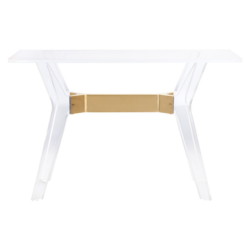 Claudiane 47.2'' Glass Top Console Table