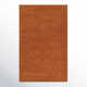 Guiness Solid Color Hand Loomed Wool Area Rug in Orange