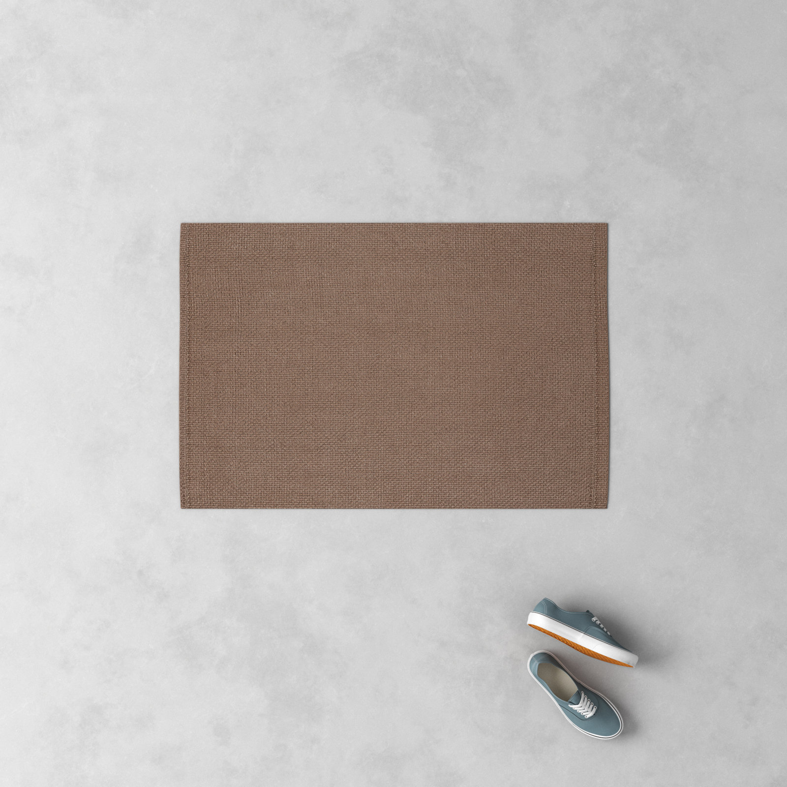 Indira Earth Brown Hand-Woven Outdoor Rug, Rectangle 2' x 3'