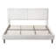 Lit simple moelleux blanc simple et moderne avec dossier confortable et structure stable, très grand-1990916948-1990916937