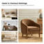 Fauteuil demi-tonneau moderne avec pieds en bois massif Berklie-65726808