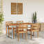 Solid Wood Top Metal Base Dining Table-703112654