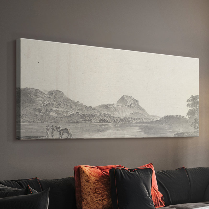 Série paysage-DVII- Toile tendue avec châssis - Prêt à accrocher, H 16 po x l 40 po