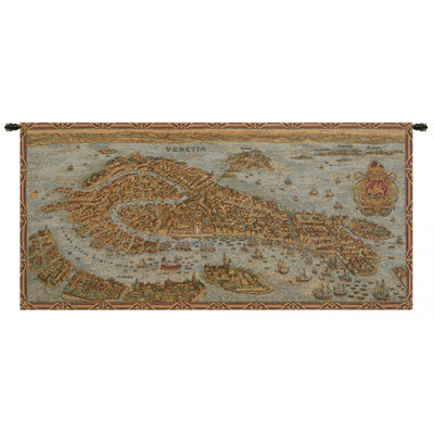 Italian Loom Woven Cotton Blend Wall Hanging
