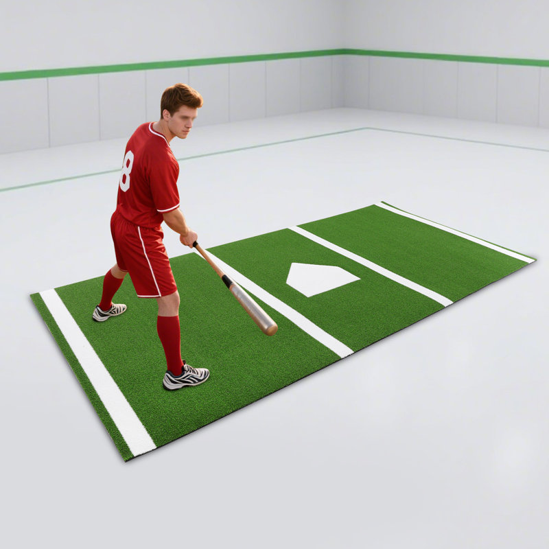 Baseball Softball Turf Training Mat, Green
