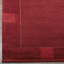 Tapis d'intérieur rectangulaire Tibbati contemporain en laine rouge pâle fait à la main-855627929