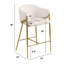 Tabourets de bar en tissu Teddy Boucle-277536214-277536206