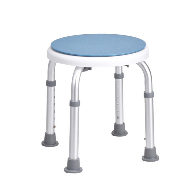 Siège de douche pivotant à 360 degrés avec hauteur réglable, conception antidérapante et capacité de 300 lb pour les personnes âgées et les personnes handicapées