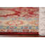 Tapis oriental rouge à motif géométrique Kazak rouge 6 x 9