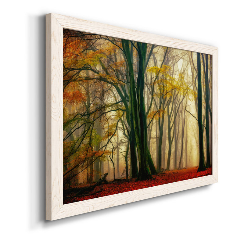 «In Love With Fall» - Toile encadrée de qualité supérieure - prête à être accrochée, H 37,5 po x l 27,5 po x P 1,5 po, Blanc