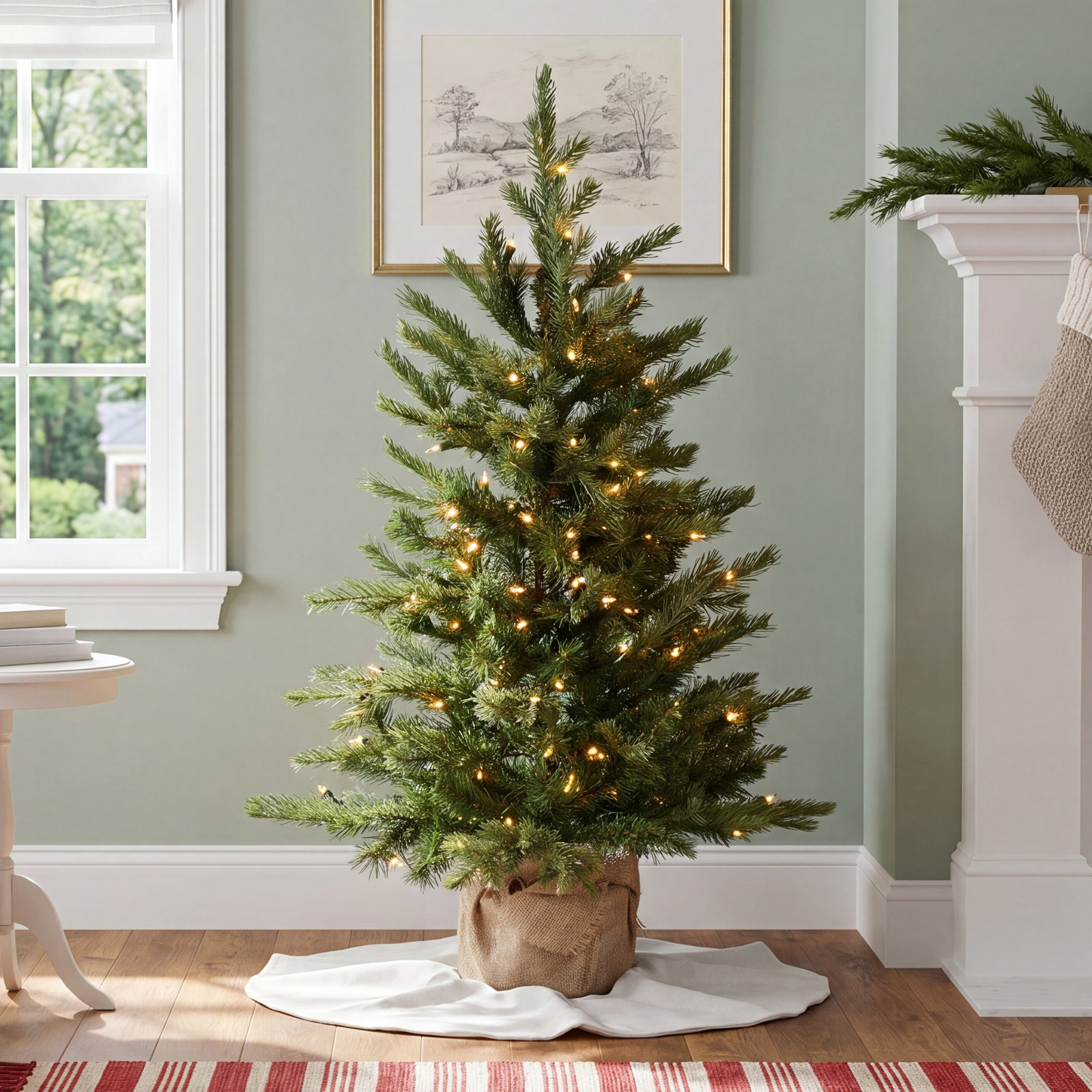 Nordic Pre-Lit Spruce Tree, 2.5'