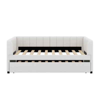 Twin Size Upholstered Daybed With Trundle