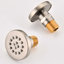 Système de douche en nickel brossé avec jet pour le corps, douchette à main et jet d'eau réglable-125519050