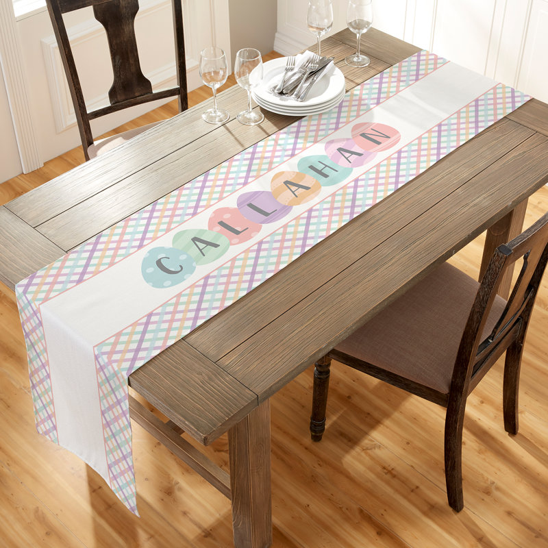 Chemin de table personnalisé, 60 po x 16 po