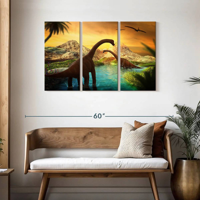 Brampt Sauropods, 28" H x 45" W