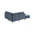 Canapé modulaire en lin rembourré avec pieds en métal-134730550