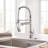 Kitchen Faucet With Pull Down Sprayer, Touch On Single Handle 2- Function Stainless Steel Spring Neck, Single Hole Installation For Residential, Commercial, RV, Bar & More, Brushed Nickel-118610641
