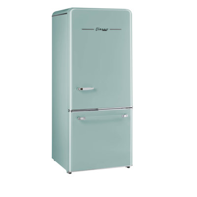 Réfrigérateur à congélateur inférieur sans givre 17,7 pi³ Classic Energy de 30 po Classic Retro