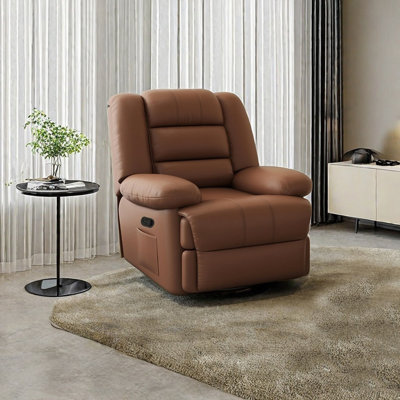 Fauteuil inclinable ergonomique en cuir