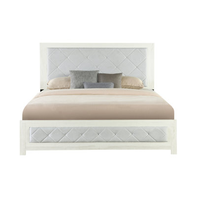 Très grand lit oriental en lin beige avec tête de lit rembourrée et apparence rembourrée, 4 lattes, 8 pieds de soutien, capacité de 660 lb, fabrication en mousse de bois de lin, sommier tapissier, Fb d'Hb