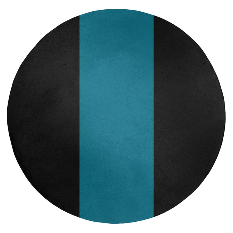 Tapis en poly-rayures jacksonville retour foote, Rond 5 pi