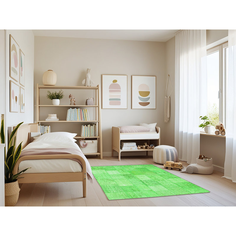 Performance Patchwork Indoor Rug, Rectangle 4' x 6'