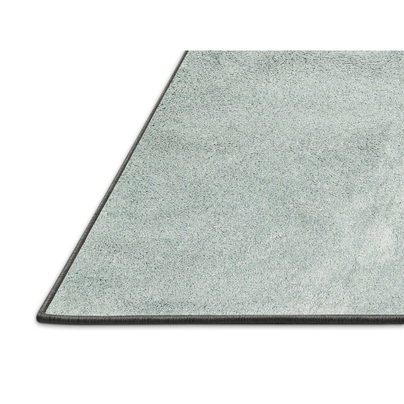Tapis contemporain vert mer, Rectangle 7 pi x 10 pi