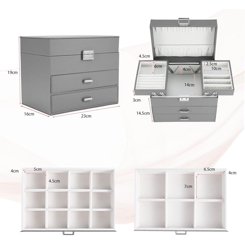 Jewellery Box +, Grey