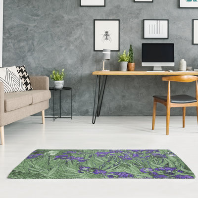 Chenille Floral Indoor Rug