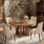 Table de salle à manger ronde en bois de 47 pouces (seulement 1 pièce)-1769251044
