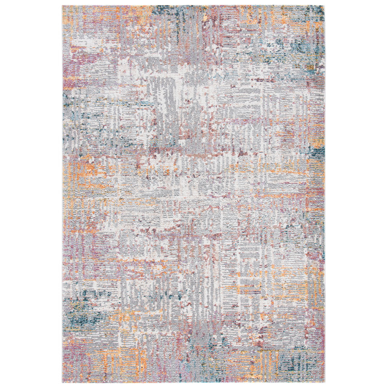 Crystal Performance Abstract Rug, Rectangle 4' x 5'7"