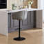 Tabourets de bar rembourrés en cuir de polyuréthane avec base ergonomique et plus grande de 17,7 pouces - hauteur de comptoir moderne de style Mid-Century pour îlot de cuisine, gris, aspect minimaliste