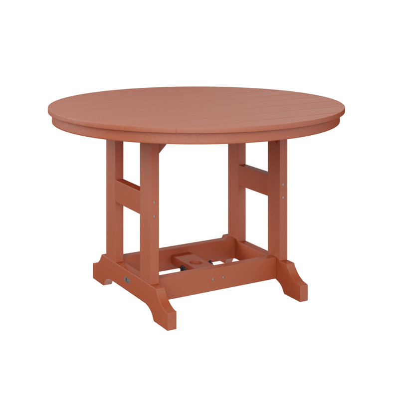 Berlin Gardens Garden Classic Round Counter Height Table, Mango Orange, 39.5" H x 48" W x 48" D