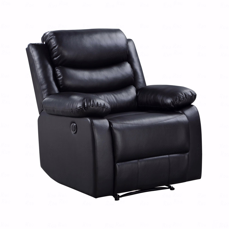 Cuir synthétique noir revêtu de cuir avec fonction d'inclinaison électrique