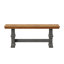 Fortville 78" Solid Wood Top 6-Piece Dining Set With French Ladder Back Chairs And Bench-690257124-690257145