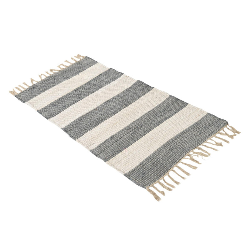 Rinker Cotton Striped Indoor Rug, Runner 2' x 4'1"