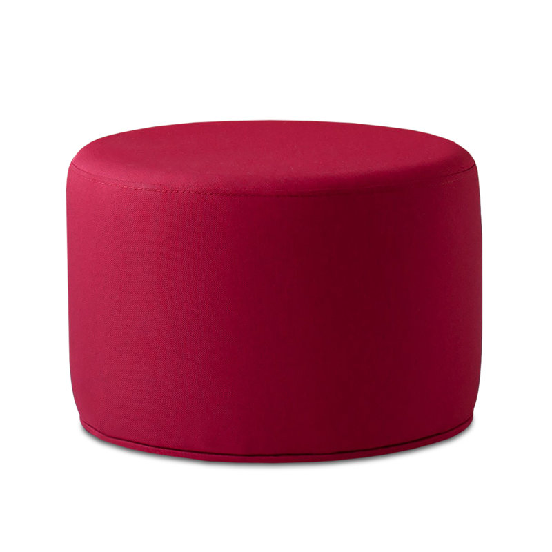 Pouf Celine A en laine, Rouge d’époque