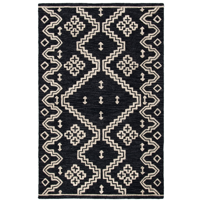 Tapis en laine touffeté à la main Madawaska, Rectangle 4 pi x 6 pi