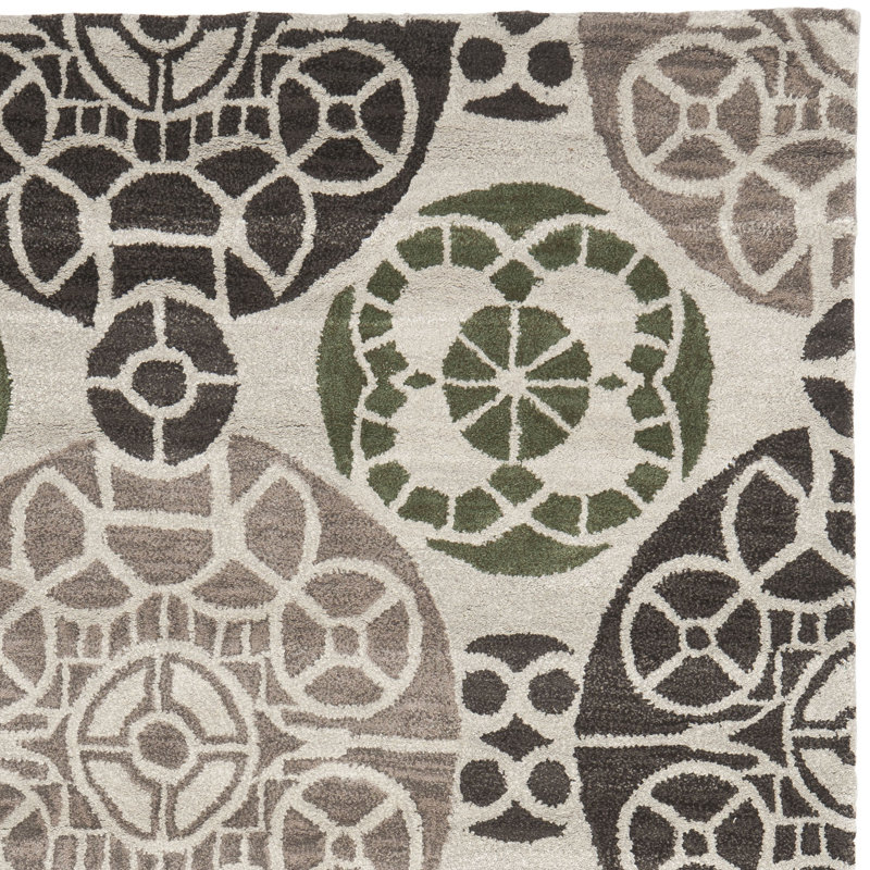 Mclean Wool Hand Woven Area Rug, Rectangle 122 x 183 cm