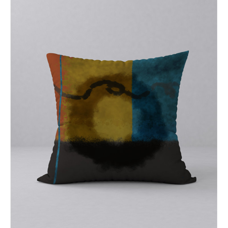 Abstract Reversible Throw Pillow, 20" x 20"