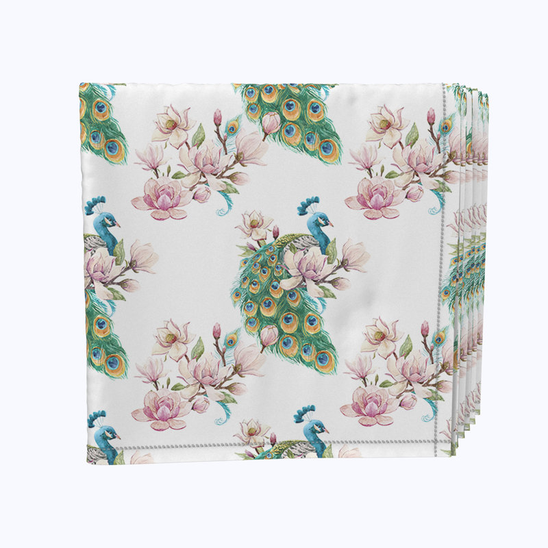 Polyester Floral Square Napkin