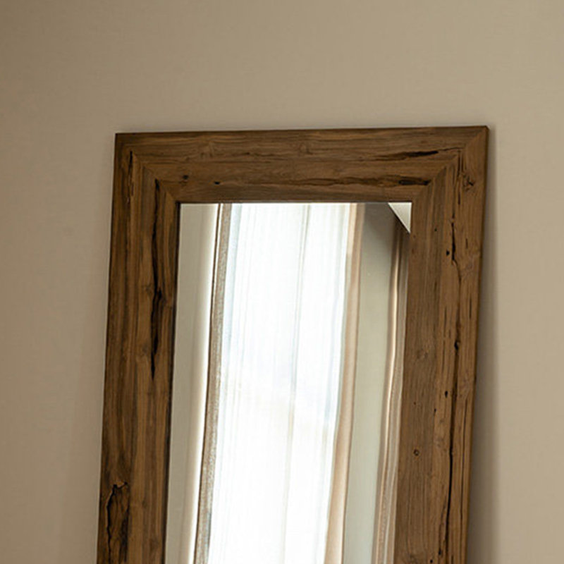 Miroirs pleine longueur rectangulaires en bois massif