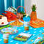 Train Birthday Party Supplies,128pcs Train Party Decorations Tableware Set