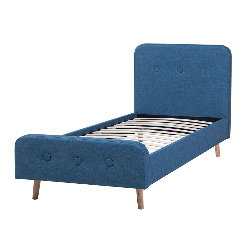 Winkler Upholstered Twill Bed, Blue