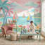 Décoration murale amovible plage tropicale bord de mer-640578042-640578045