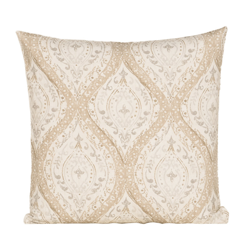 Coussin 100% coton Magnolia Home Fashions, H 30 po x l 30 po, Polyester, Crème marocaine