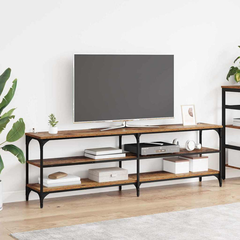 Unfinished TV Stand, Old Wood, 50cm H x 160cm L x 30cm W